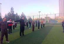 БОДРОСТЬ ДУХА И ЗДОРОВЫЙ ОБРАЗ ЖИЗНИ: УТРЕННЯЯ ЗАРЯДКА ПРОФЕССОРСКО-ПРЕПОДАВАТЕЛЬСКОГО СОСТАВА ФАКУЛЬТЕТА РУССКОЙ ФИЛОЛОГИИ ТНУ